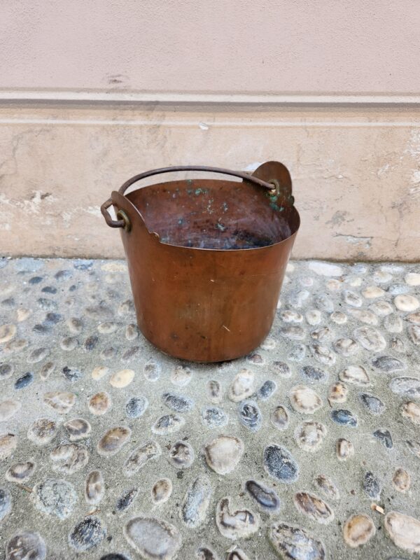 Secchio in rame antico - immagine 2