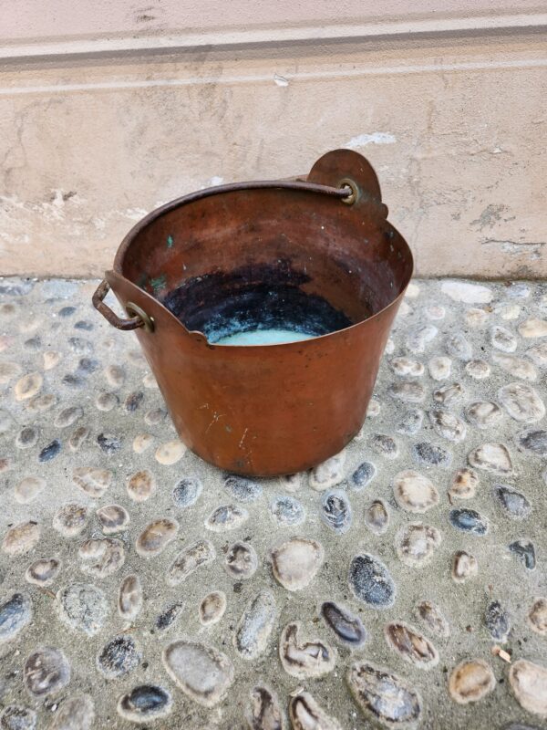 Secchio in rame antico - immagine 4