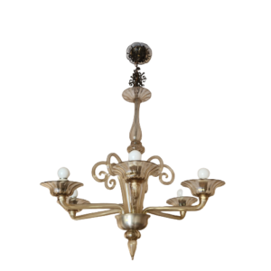 Lampadario antico in vetro