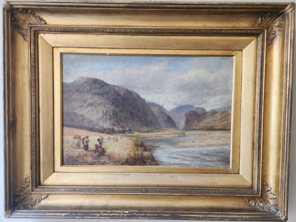 Quadro antico paesaggio epoca 800 - immagine 3