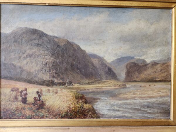 Quadro antico paesaggio epoca 800 - immagine 4