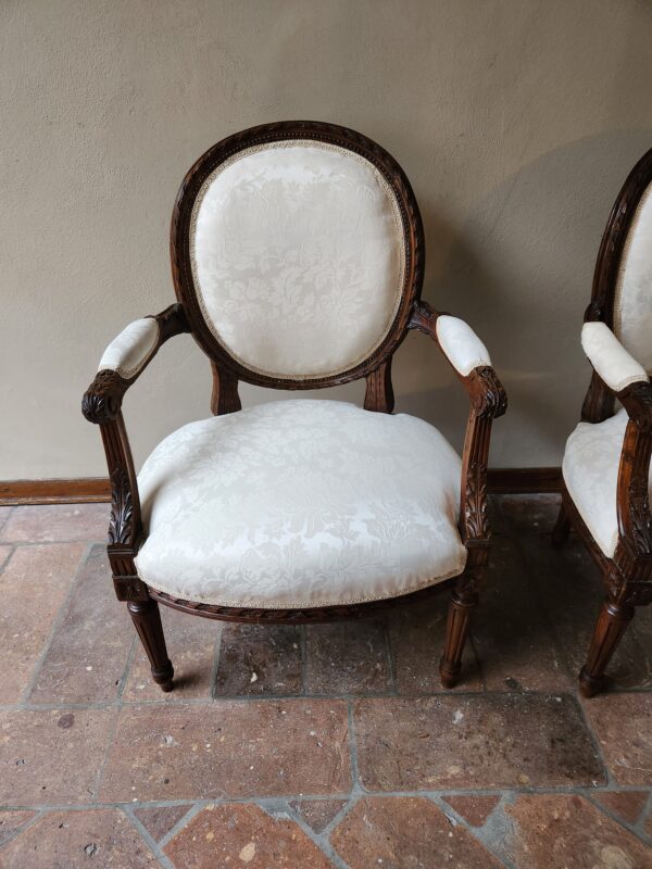 Coppia di Poltrone antiche epoca 900 - immagine 5