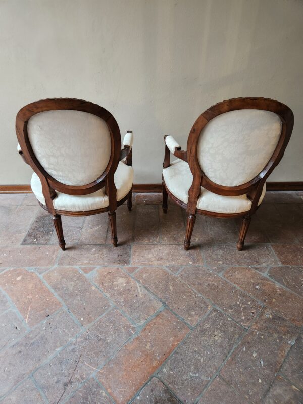 Coppia di Poltrone antiche epoca 900 - immagine 7