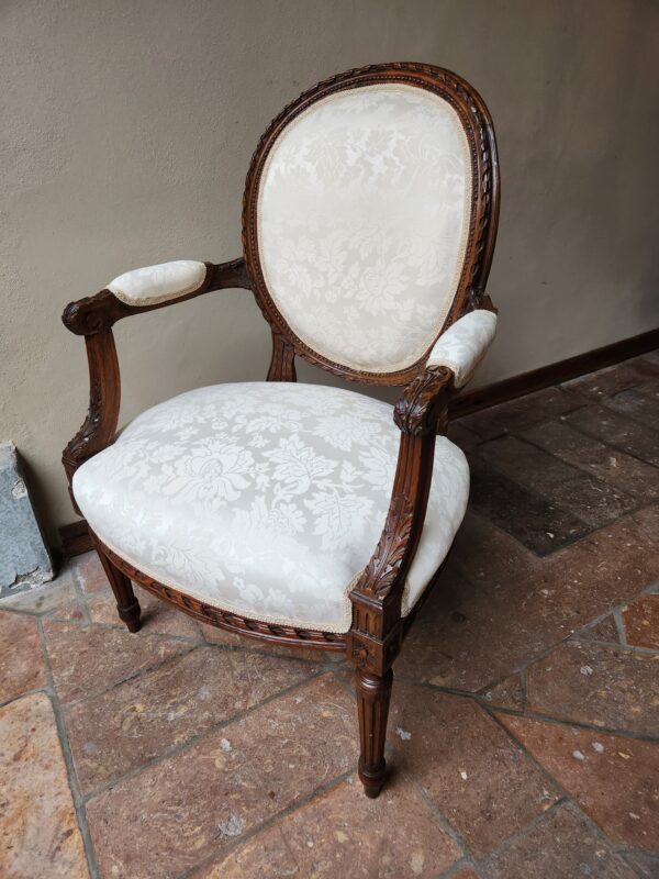 Coppia di Poltrone antiche epoca 900 - immagine 8