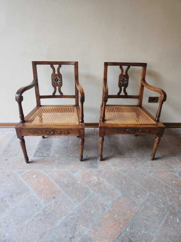 Poltrone antiche epoca Luigi XVI - immagine 2