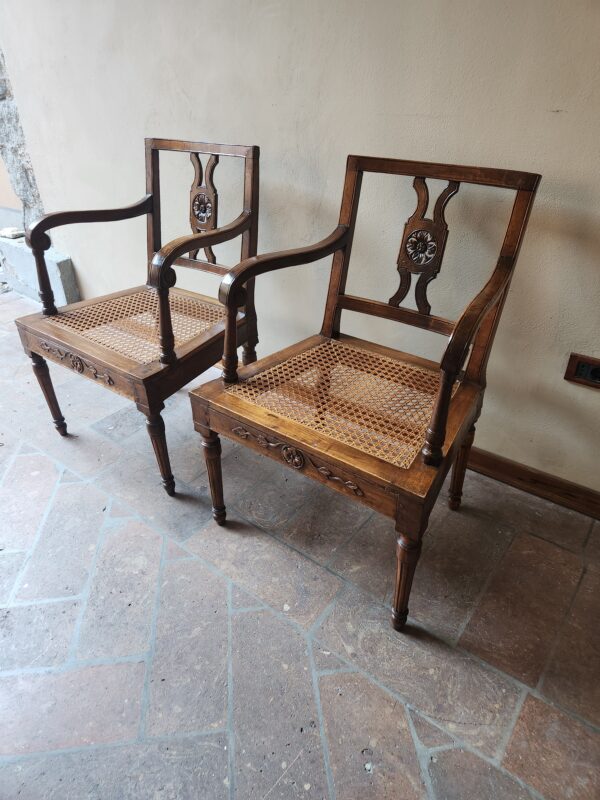 Poltrone antiche epoca Luigi XVI - immagine 3