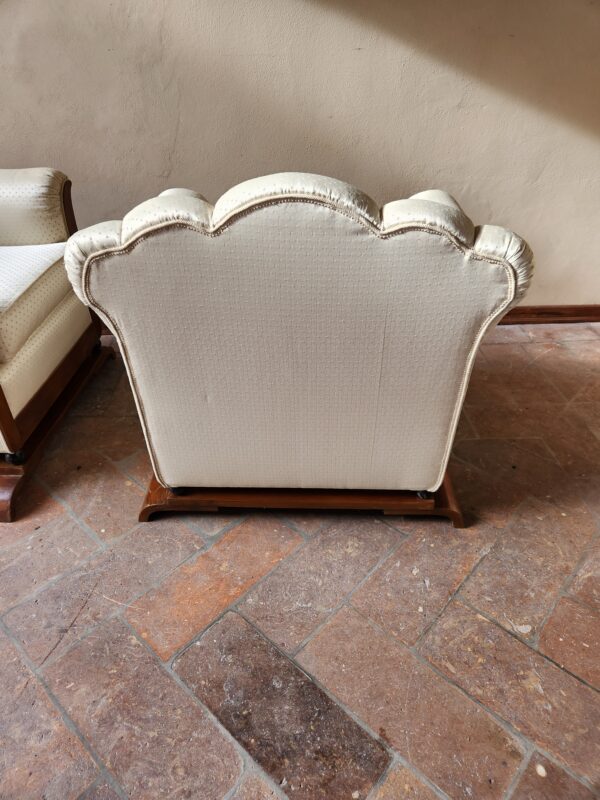 Poltrone antiche epoca 800 in tessuto - immagine 10