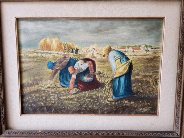 Quadro epoca 900 con contadine - immagine 4