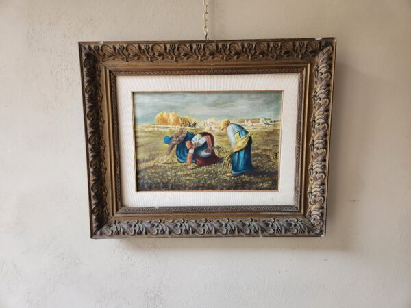 Quadro epoca 900 con contadine - immagine 2