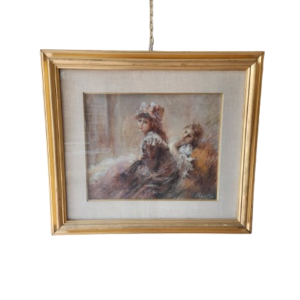Quadro  epoca 900 raff dame
