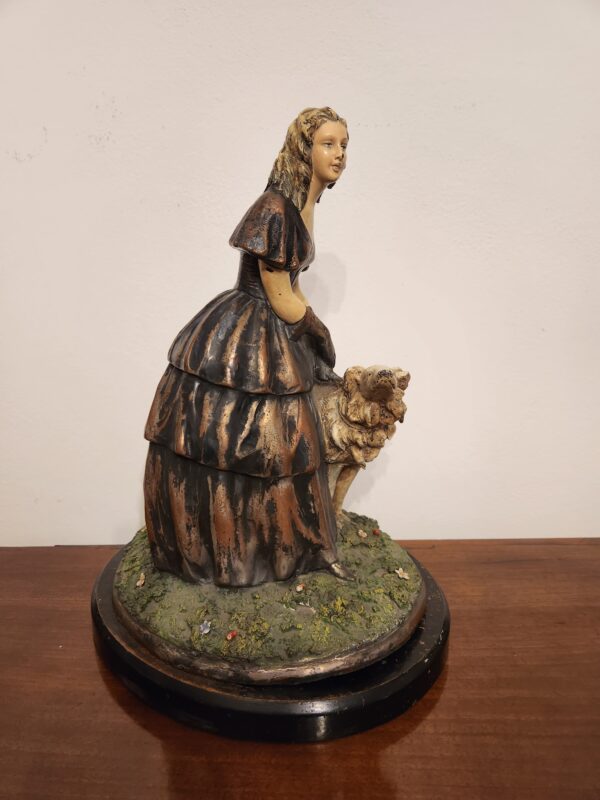 Statuina antica con cane - immagine 3