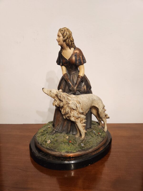 Statuina antica con cane - immagine 4