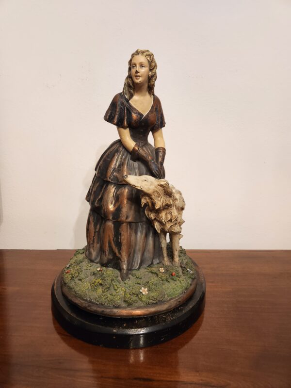 Statuina antica con cane - immagine 8