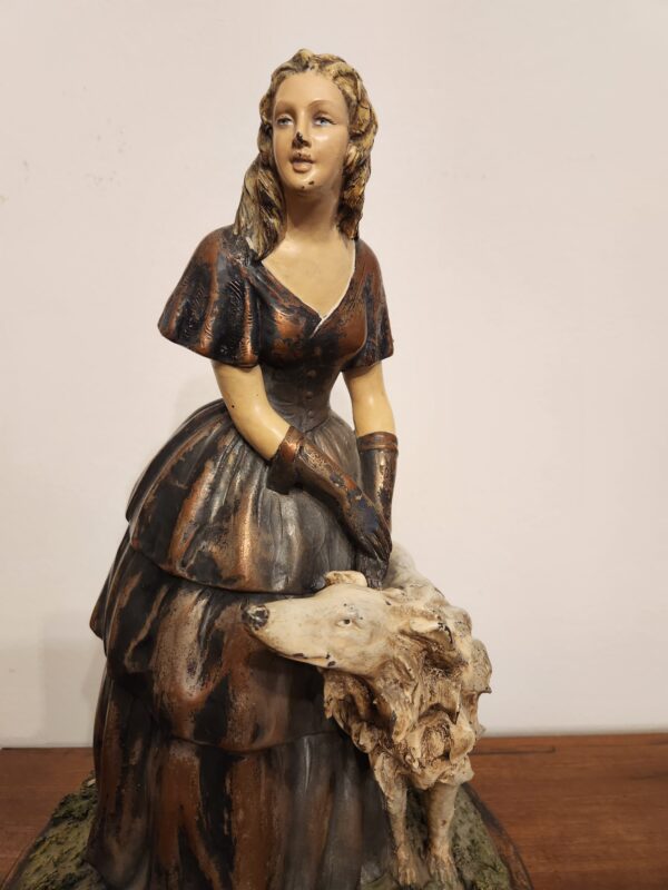 Statuina antica con cane - immagine 7