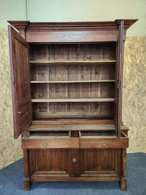 Credenza con alzata antica in rovere - immagine 7