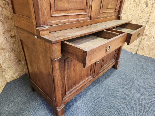 Credenza con alzata antica in rovere - immagine 6