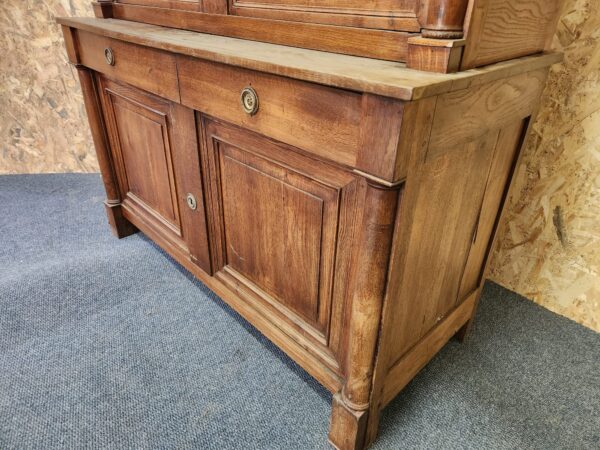 Credenza con alzata antica in rovere - immagine 5