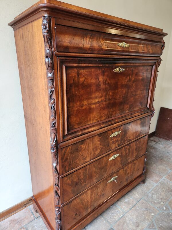 Secretaire antico epoca meta 800 - immagine 2