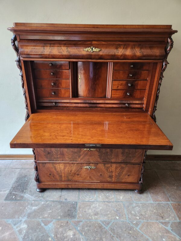 Secretaire antico epoca meta 800 - immagine 5