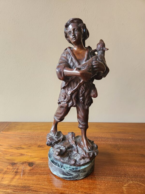 Bronzo antico raff pastorella - immagine 2