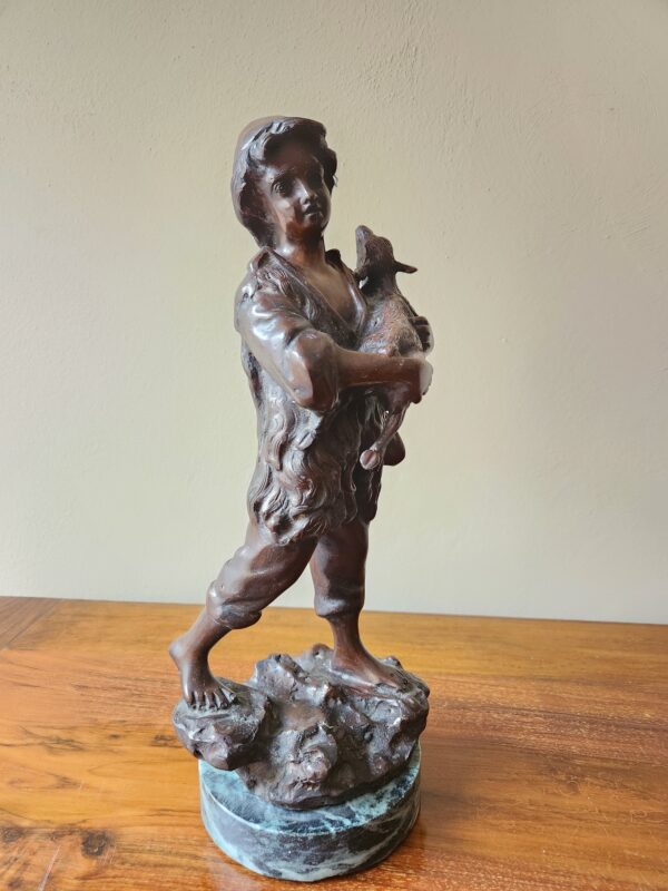 Bronzo antico raff pastorella - immagine 6