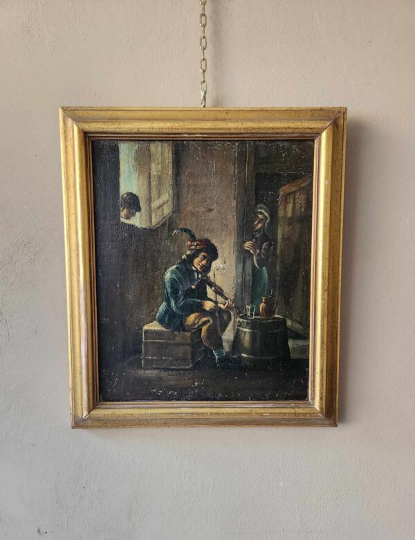 Quadro antico raff violinista - immagine 2