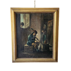 Quadro antico raff violinista