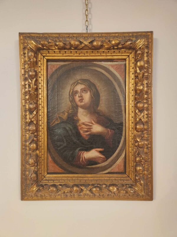 Dipinto antico quadro raff santa  epoca 600 - immagine 2