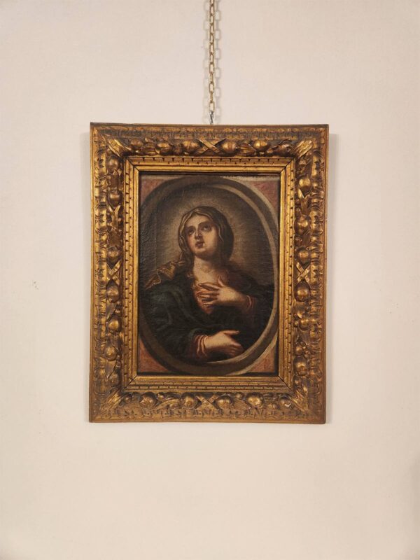 Dipinto antico quadro raff santa  epoca 600 - immagine 5