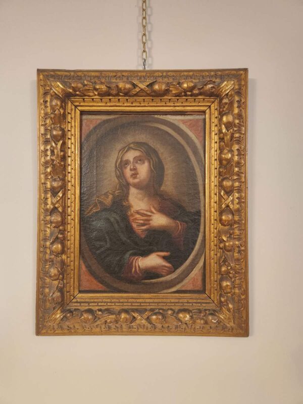 Dipinto antico quadro raff santa  epoca 600 - immagine 6