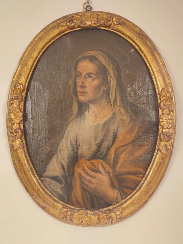 Dipinto antico raff. Sant Anna epoca 600_700 - immagine 3