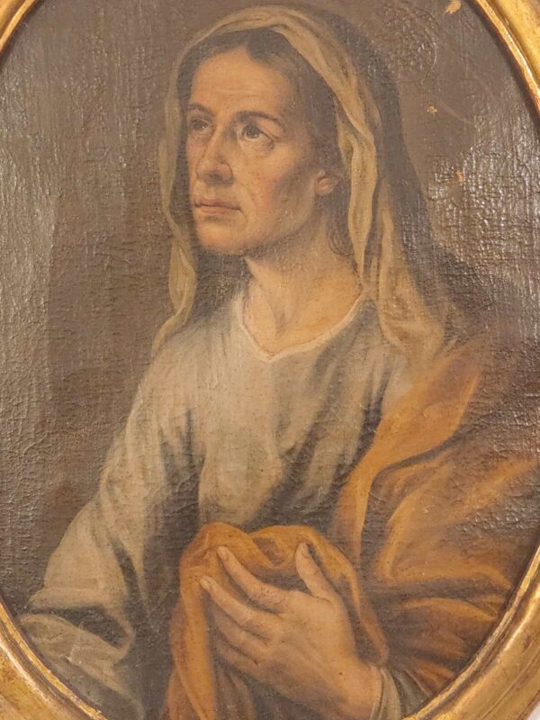 Dipinto antico raff. Sant Anna epoca 600_700 - immagine 4