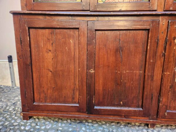Credenza rustica antica 4 ante con alzata - immagine 7