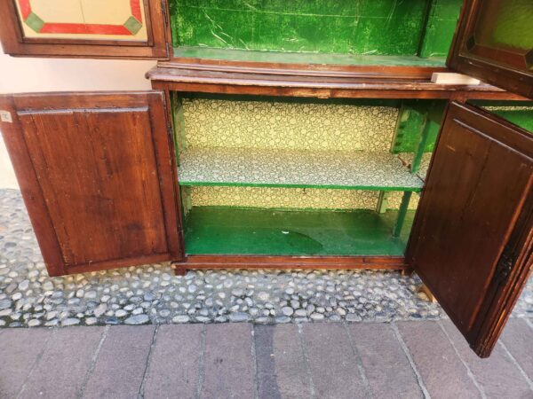 Credenza rustica antica 4 ante con alzata - immagine 15