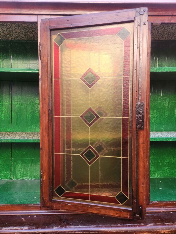 Credenza rustica antica 4 ante con alzata - immagine 10