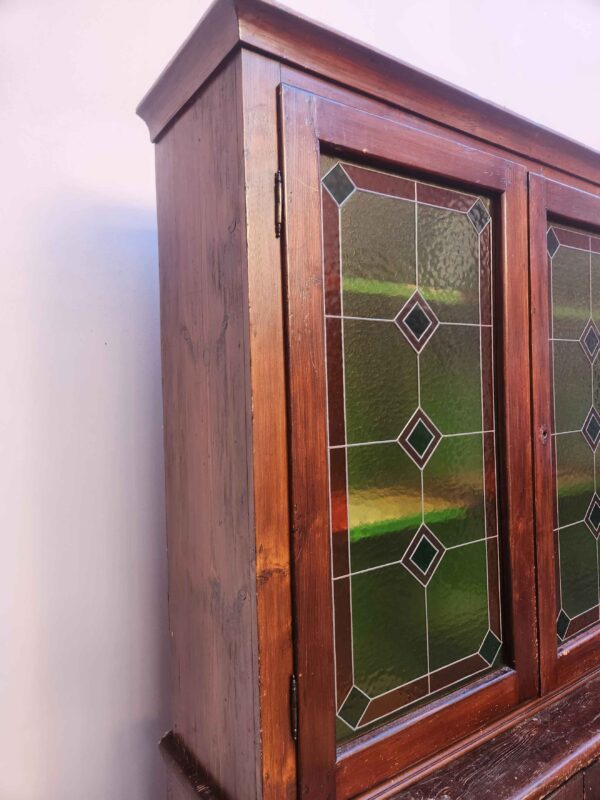 Credenza rustica antica 4 ante con alzata - immagine 11
