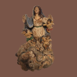 Scultura antica in terracotta  raff.Madonna