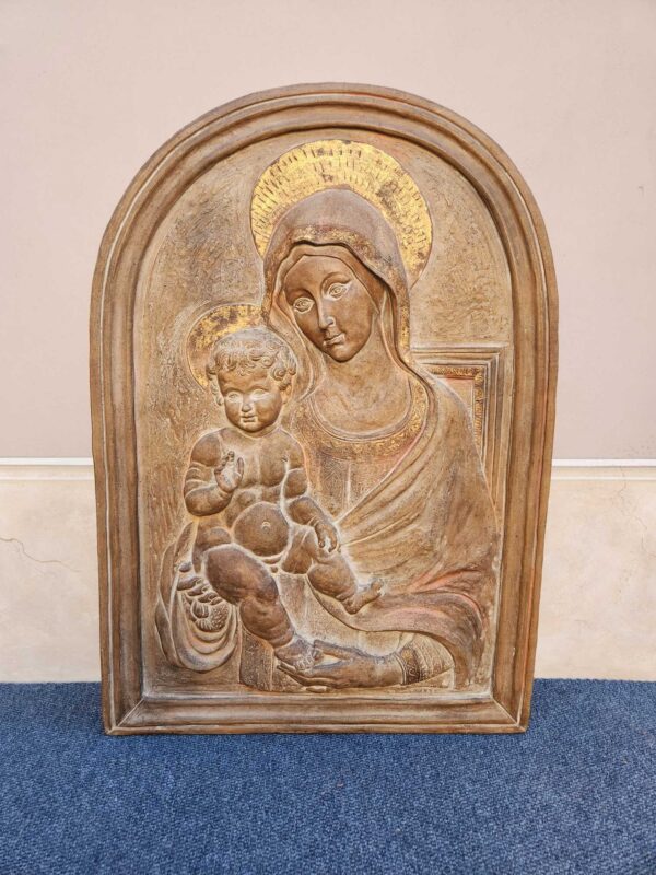 Madonna antica in terracotta - immagine 7