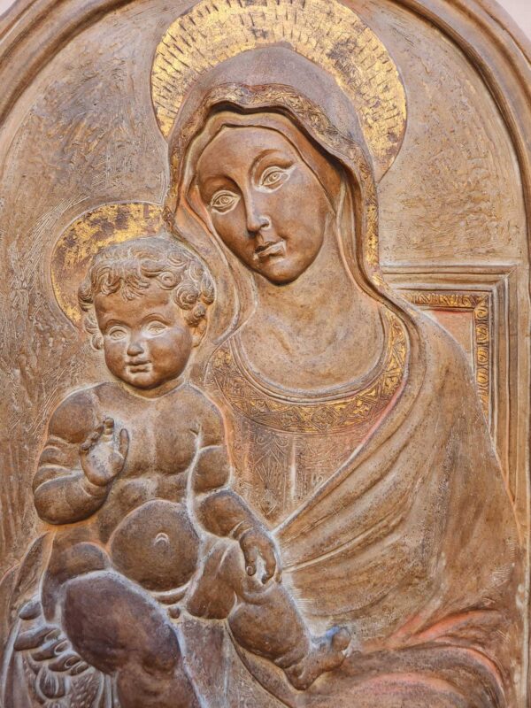 Madonna antica in terracotta - immagine 6