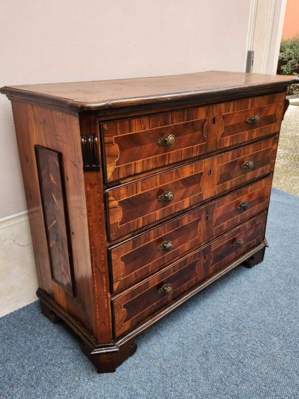 Cassettone lombardo antico epoca 700 - immagine 4