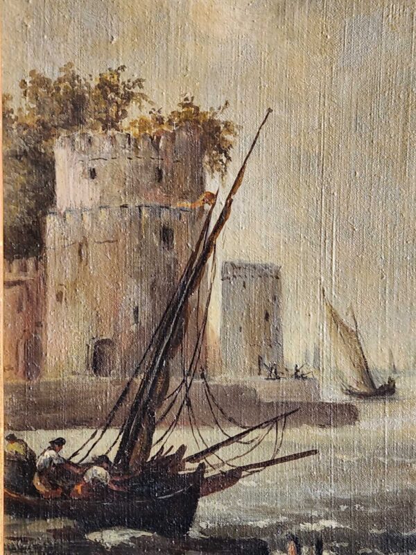 Dipinto antico raff marina epoca 900 - immagine 7