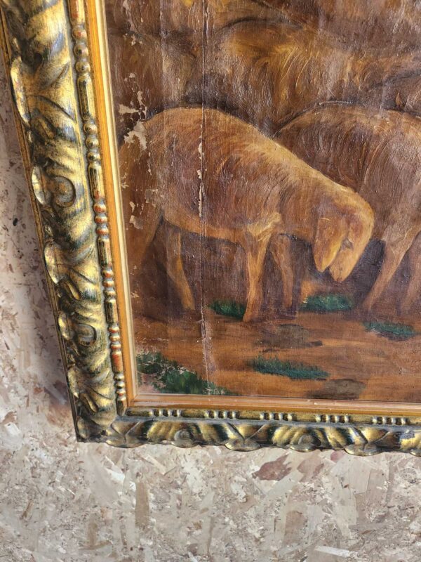 Quadro antico epoca 900 raff paesaggio - immagine 7