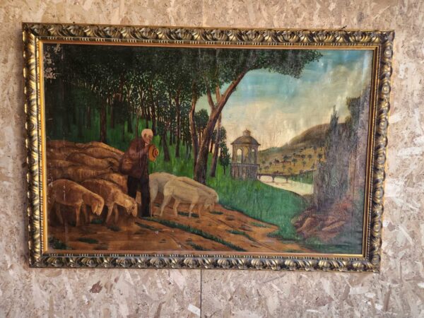 Quadro antico epoca 900 raff paesaggio - immagine 10