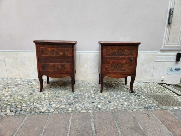 Coppia di comodini antichi epoca 700 - immagine 17