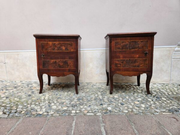 Coppia di comodini antichi epoca 700 - immagine 5