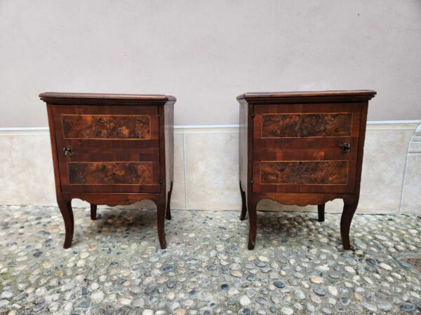 Coppia di comodini antichi epoca 700 - immagine 23