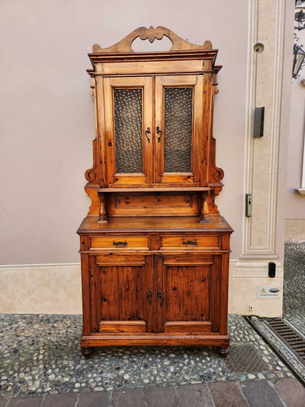 Credenza in abete rustica con alzata - immagine 13