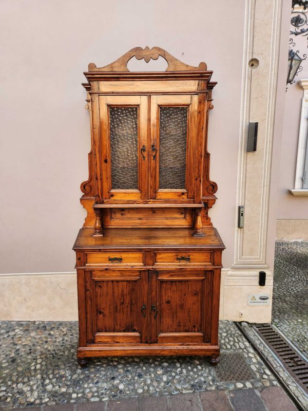 Credenza in abete rustica con alzata - immagine 2