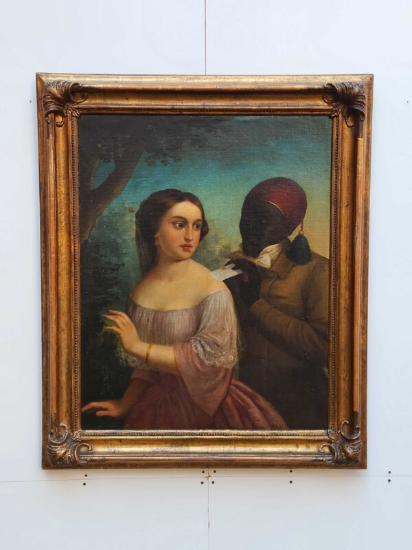 Dipinto antico raff personaggi epoca 800 - immagine 2