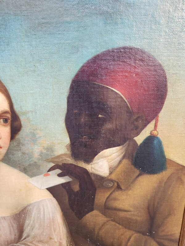 Dipinto antico raff personaggi epoca 800 - immagine 7